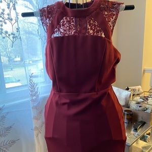 Women’s express burgundy dress size 12